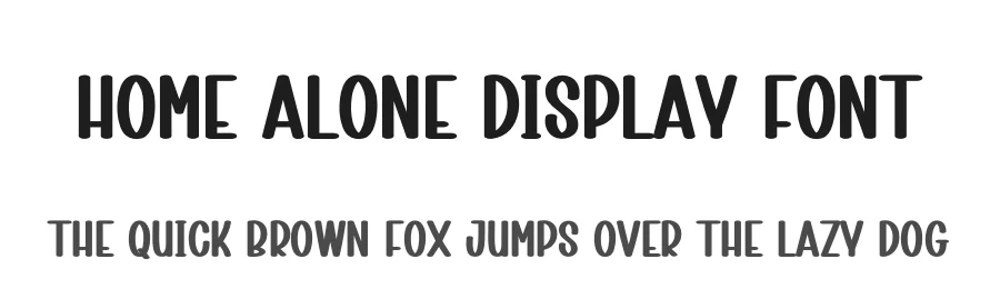 Home Alone Display Font by creativeletter — Display Font