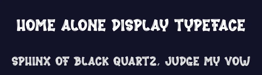 Home Alone Display Typeface by creativeletter — Script Handwritten Font — thumbnail 2