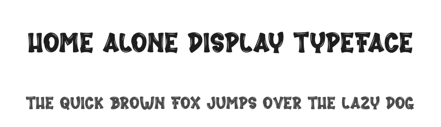 Home Alone Display Typeface by creativeletter — Script Handwritten Font