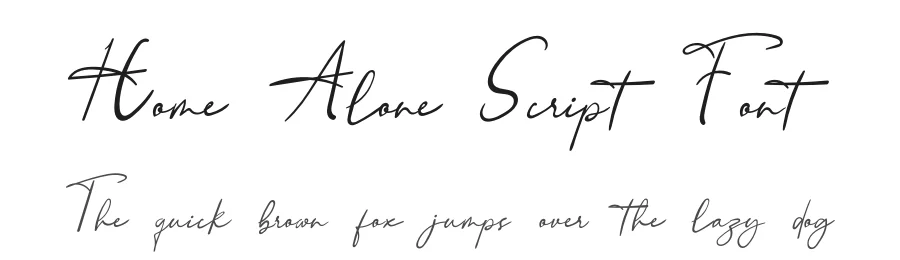 Home Alone Script Font by Erik Studio — Script Handwritten Font
