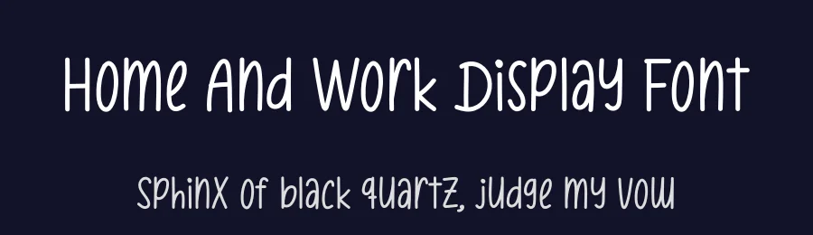 Home And Work Display Font by andikastudio — Script Handwritten Font — thumbnail 2