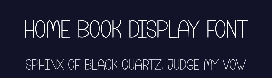 Home Book Display Font by andikastudio — Display Font — thumbnail 2