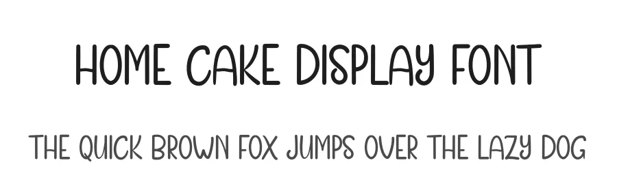 Home Cake Display Font by andikastudio — Display Font