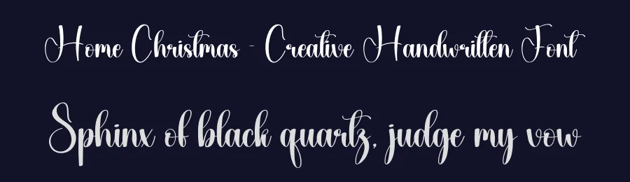Home Christmas – Creative Handwritten Font by creativeletter — Script Handwritten Font — thumbnail 2