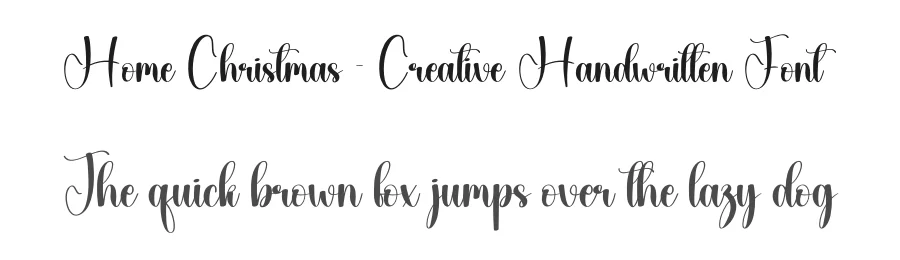 Home Christmas – Creative Handwritten Font by creativeletter — Script Handwritten Font
