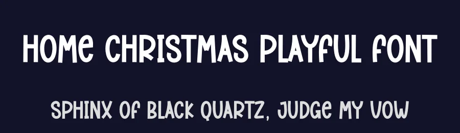 Home Christmas Playful Font by creativeletter — Display Font — thumbnail 2
