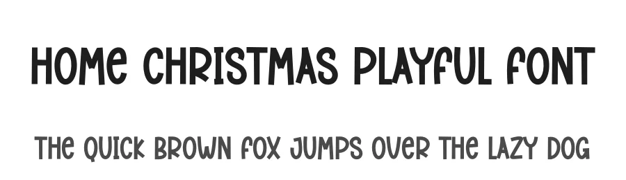 Home Christmas Playful Font by creativeletter — Display Font