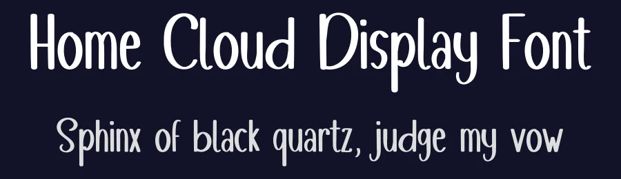 Home Cloud Display Font by inermediaSTUDIO — Display Font — thumbnail 2