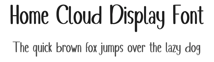 Home Cloud Display Font by inermediaSTUDIO — Display Font