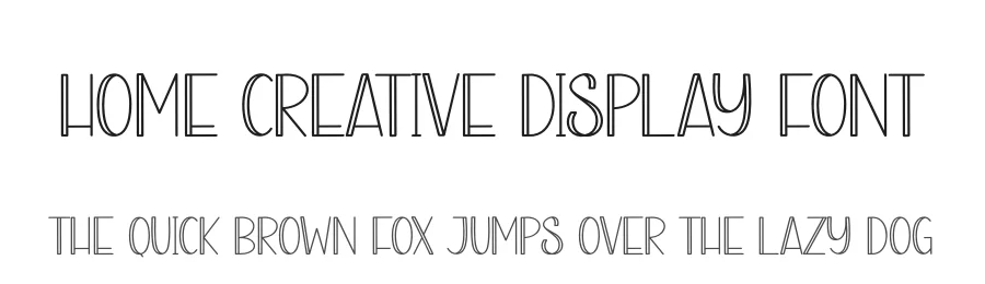 Home Creative Display Font by creativeletter — Display Font