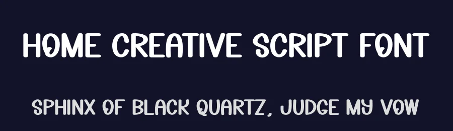 Home Creative Script Font by creativeletter — Script Handwritten Font — thumbnail 2
