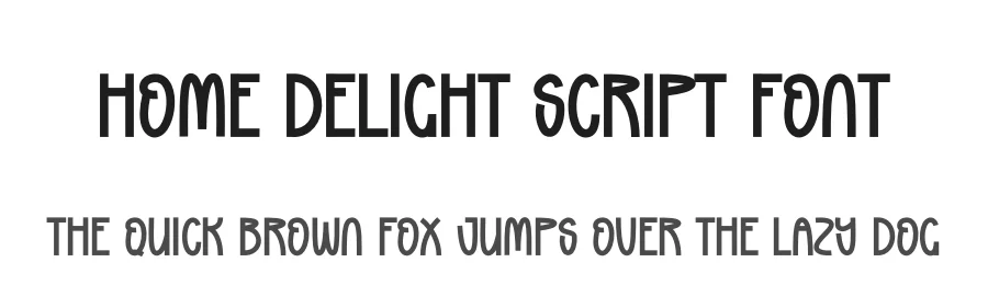 Home Delight Script Font by andikastudio — Display Font