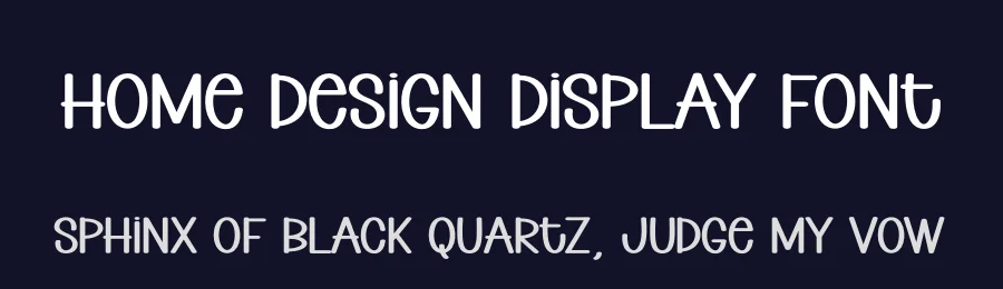 Home Design Display Font by andikastudio — Display Font — thumbnail 2