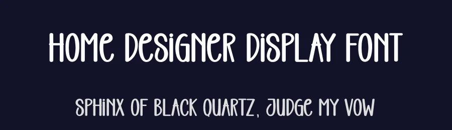 Home Designer Display Font by creativeletter — Display Font — thumbnail 2