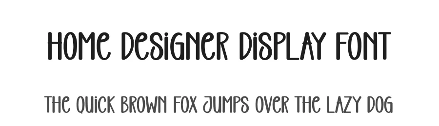 Home Designer Display Font by creativeletter — Display Font