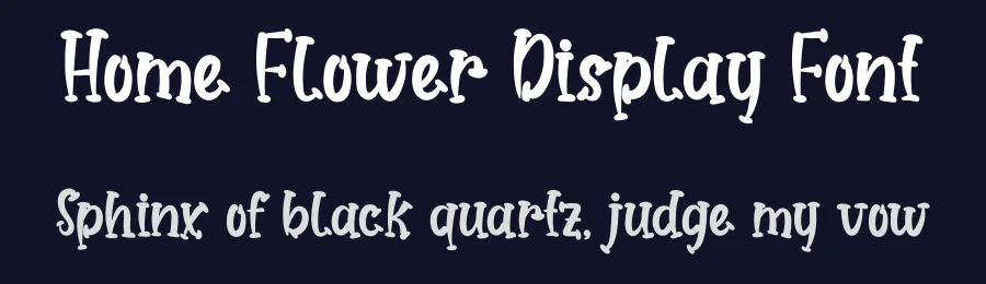 Home Flower Display Font by andikastudio — Display Font — thumbnail 2