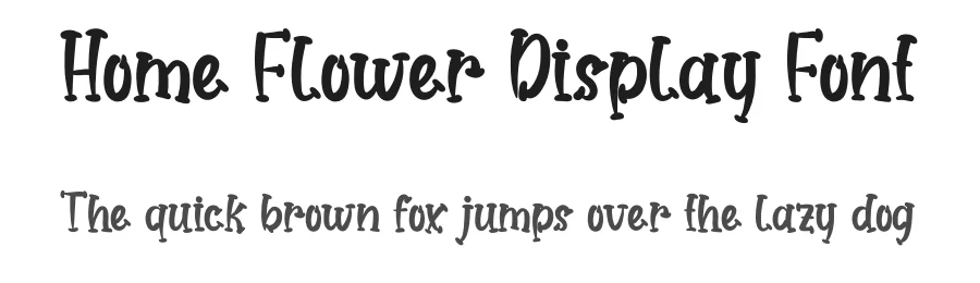Home Flower Display Font by andikastudio — Display Font