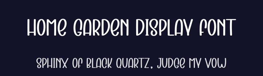 Home Garden Display Font by creativeletter — Display Font — thumbnail 2