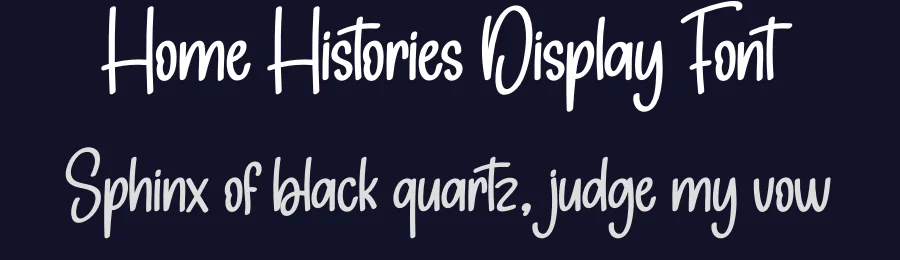 Home Histories Display Font by creativeletter — Display Font — thumbnail 2