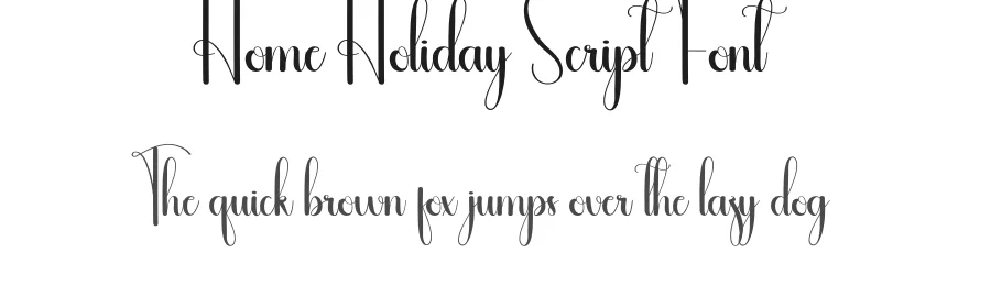 Home Holiday Script Font by andikastudio — Script Handwritten Font
