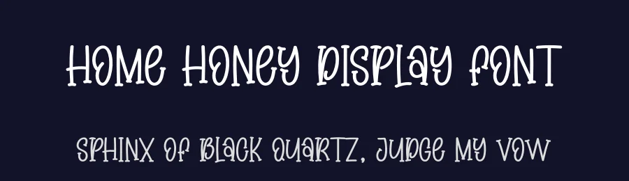 Home Honey Display Font by creativeletter — Display Font — thumbnail 2