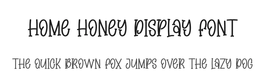 Home Honey Display Font by creativeletter — Display Font