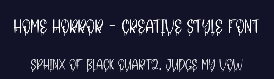 Home Horror – Creative Style Font by creativeletter — Display Font — thumbnail 2