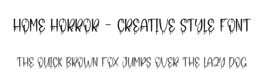 Home Horror – Creative Style Font by creativeletter — Display Font