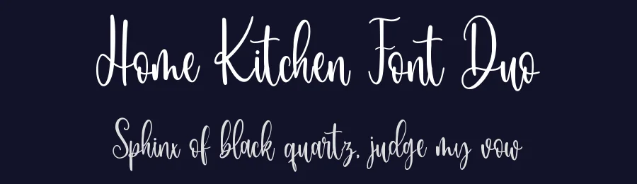 Home Kitchen Font Duo by Mozatype — Script Handwritten Font — thumbnail 2