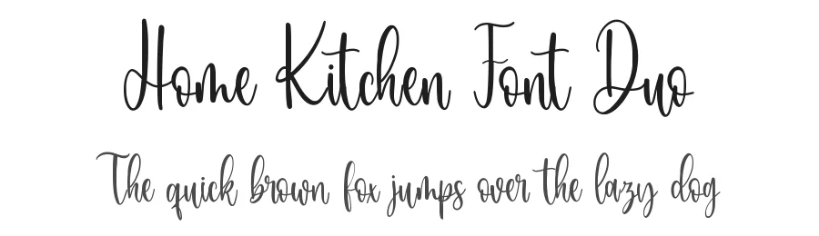 Home Kitchen Font Duo by Mozatype — Script Handwritten Font