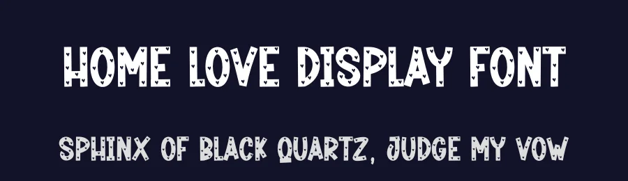 Home Love Display Font by creativeletter — Display Font — thumbnail 2
