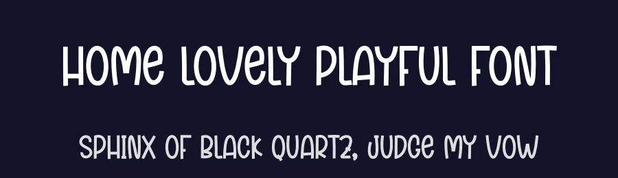 Home Lovely Playful Font by creativeletter — Display Font — thumbnail 2