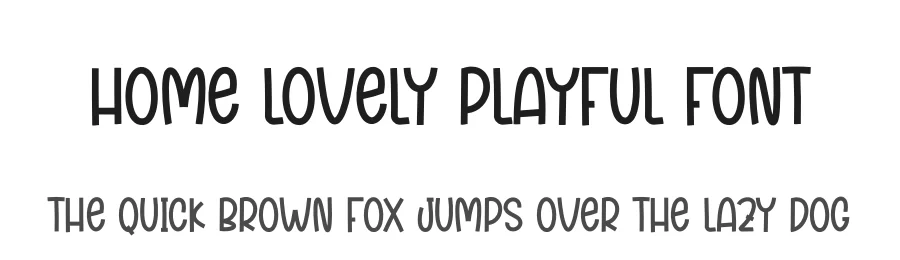 Home Lovely Playful Font by creativeletter — Display Font