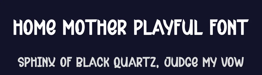 Home Mother Playful Font by andikastudio — Display Font — thumbnail 2