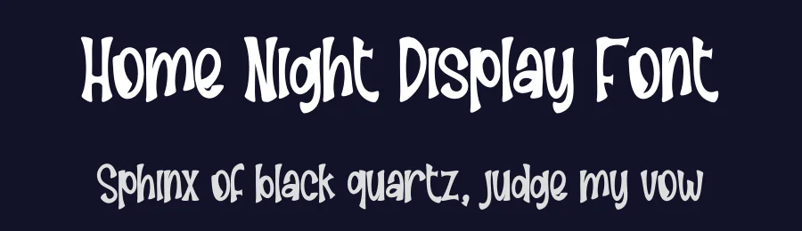 Home Night Display Font by creativeletter — Display Font — thumbnail 2