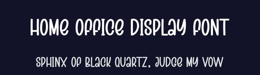 Home Office Display Font by creativeletter — Display Font — thumbnail 2