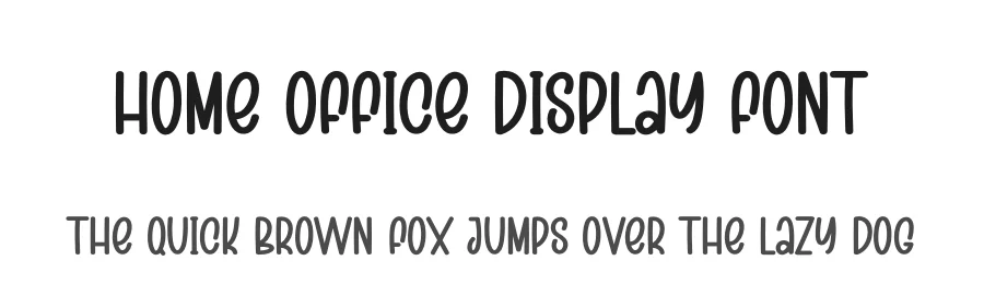 Home Office Display Font by creativeletter — Display Font