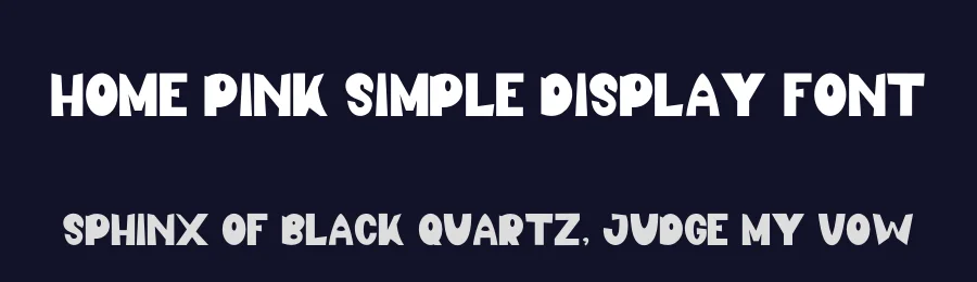 Home Pink Simple Display Font by inermediaSTUDIO — Display Font — thumbnail 2