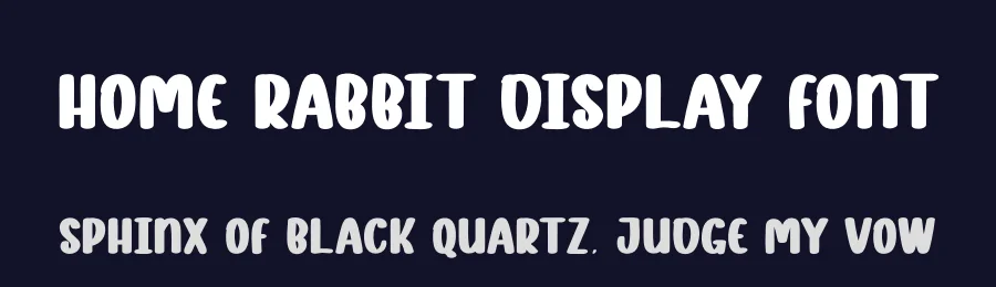 Home Rabbit Display Font by andikastudio — Display Font — thumbnail 2