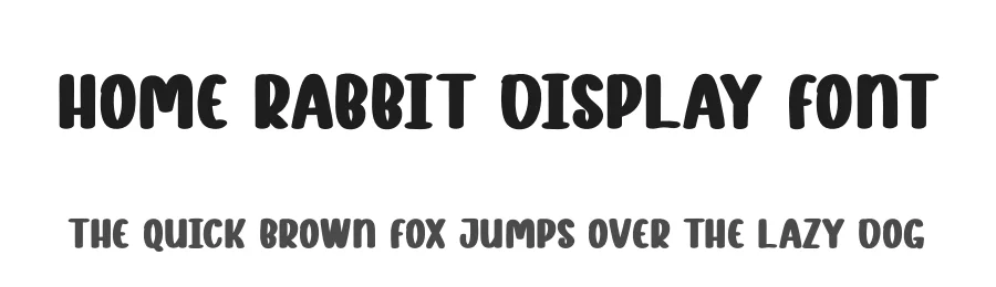 Home Rabbit Display Font by andikastudio — Display Font