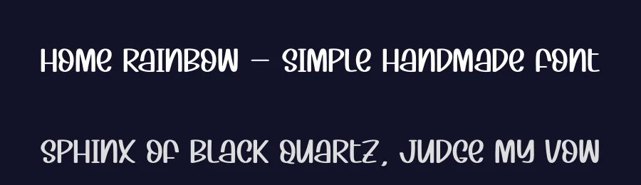 Home Rainbow – Simple Handmade Font by andikastudio — Display Font — thumbnail 2