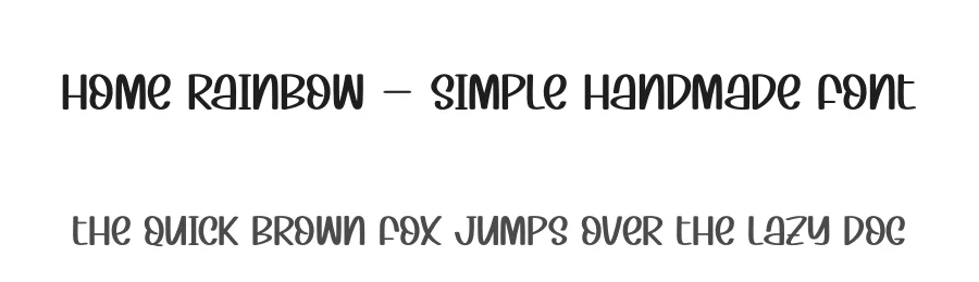Home Rainbow – Simple Handmade Font by andikastudio — Display Font