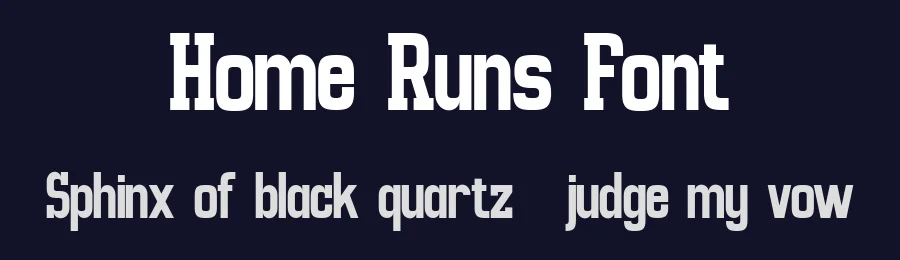 Home Runs Font by Flawless And Co — Slab Serif Font — thumbnail 2