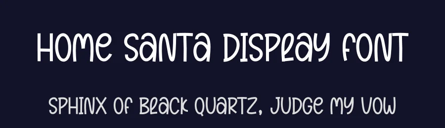 Home Santa Display Font by andikastudio — Display Font — thumbnail 2