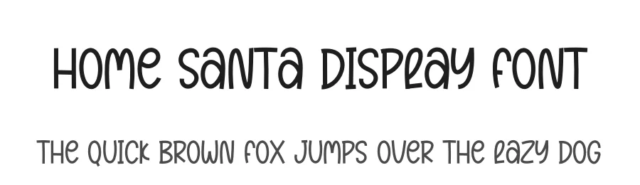 Home Santa Display Font by andikastudio — Display Font
