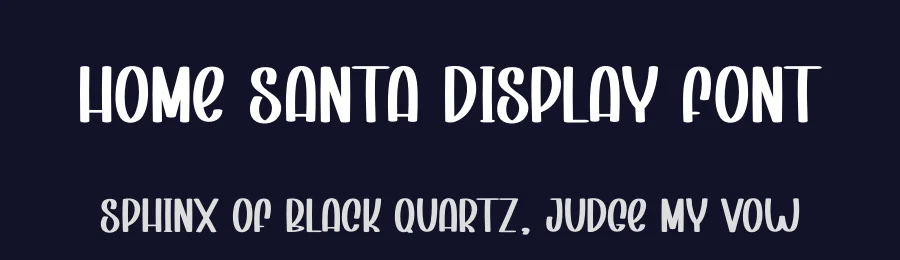 Home Santa Display Font by creativeletter — Display Font — thumbnail 2