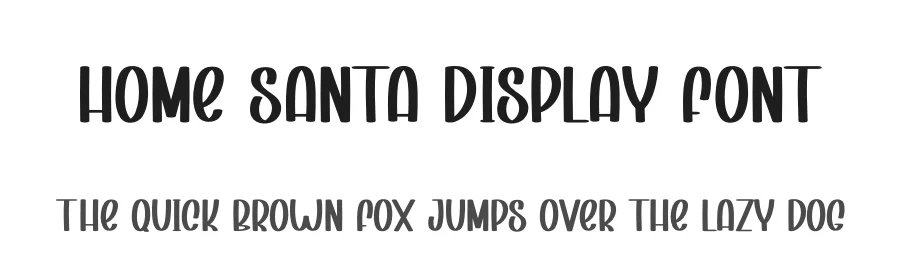Home Santa Display Font by creativeletter — Display Font