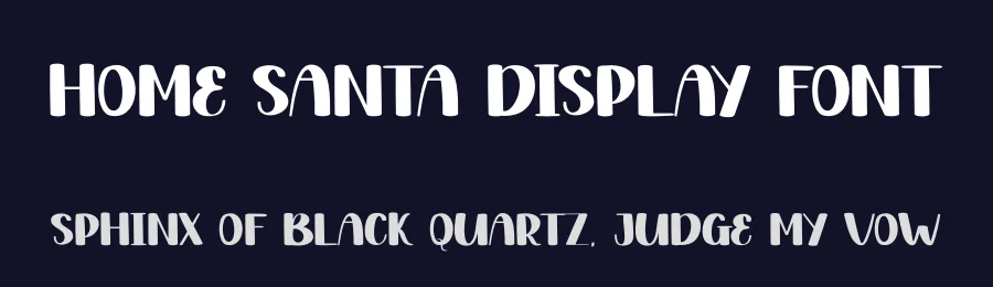 Home Santa Display Font by andikastudio — Display Font — thumbnail 2