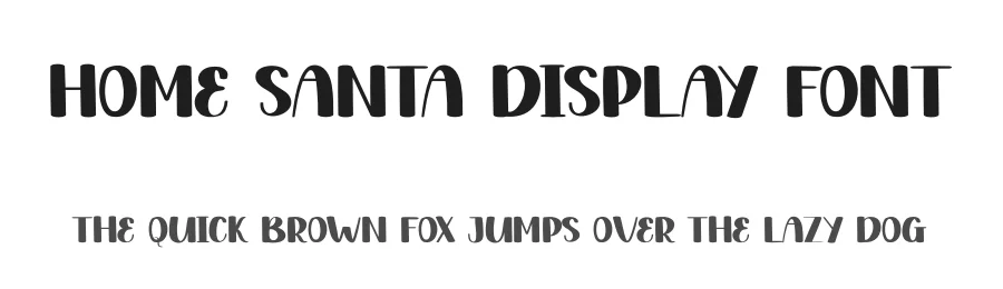Home Santa Display Font by andikastudio — Display Font