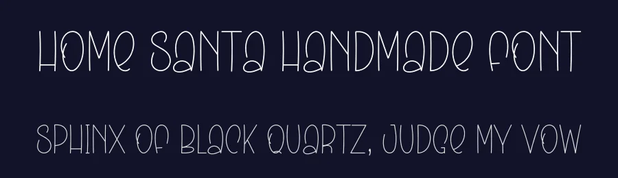 Home Santa Handmade Font by freshtypeink — Display Font — thumbnail 2